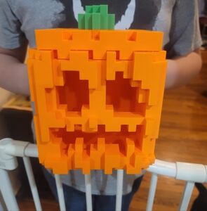 Orange Pumpkin Block Toy